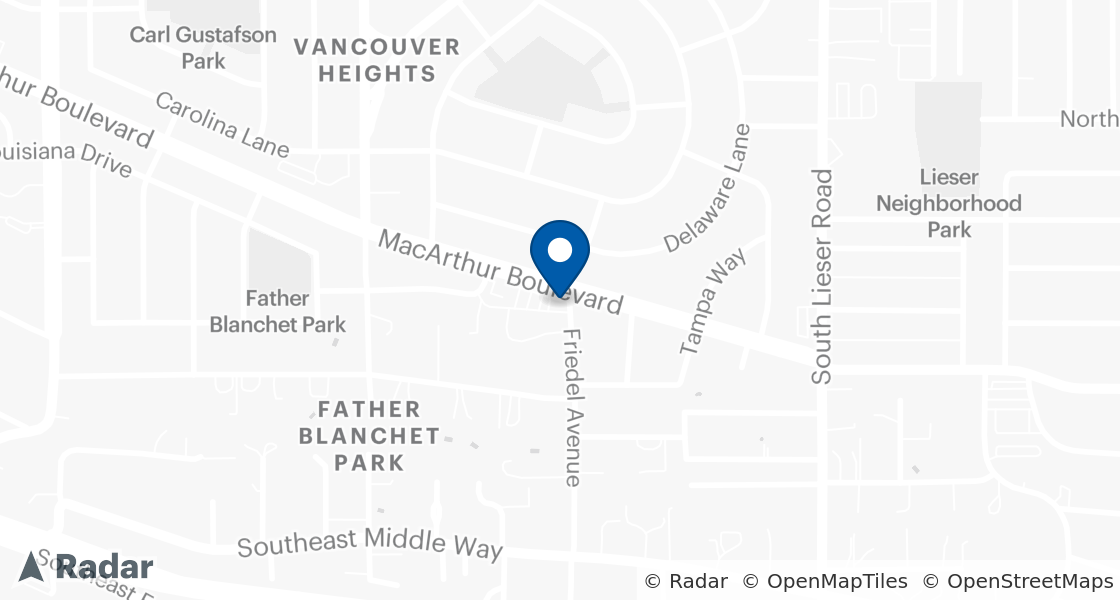 Map of Dairy Queen Location:: 7713 MacArthur Blvd, Vancouver, WA, 98664-2217